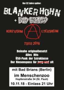 Menschenzoo (St. Pauli) – mit Bad Brians Einlass 21 Uhr