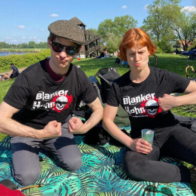 Nadine und Peter an der Dove-Elbe