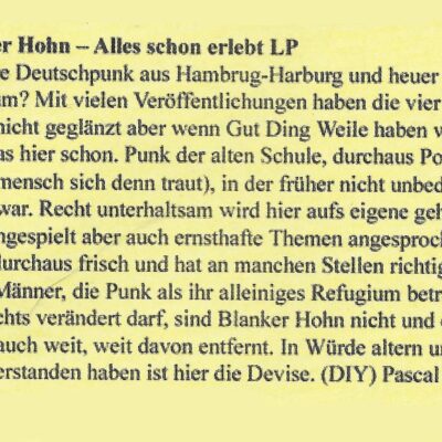 Review Plastic Bomb-Fanzine im August 2023