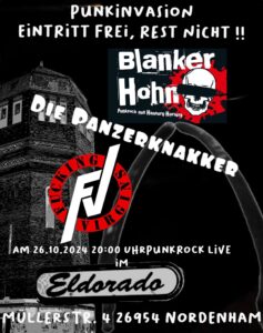 Gig am 26.10.2024 im Eldorado im Nordenham